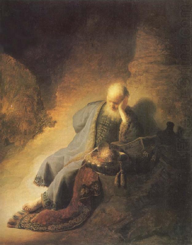 The Prophet Jeremiab Mourning over the Destruction of Jerusalem, REMBRANDT Harmenszoon van Rijn